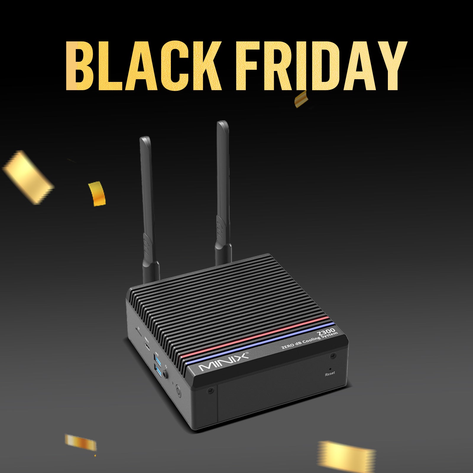 MINIX Z300-0dB Intel N300 Fanless Mini PC