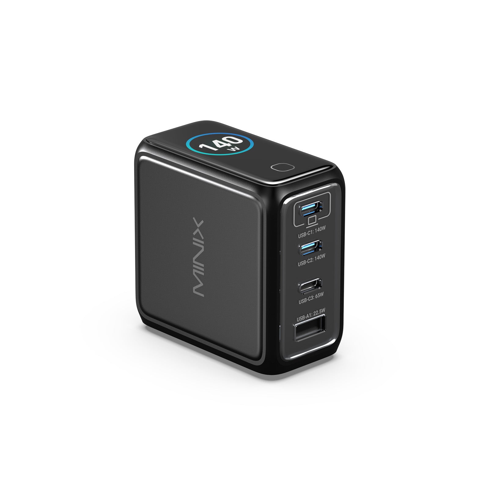 MINIX P140 Pro 140W 4-Port LED GaN Wall Charger