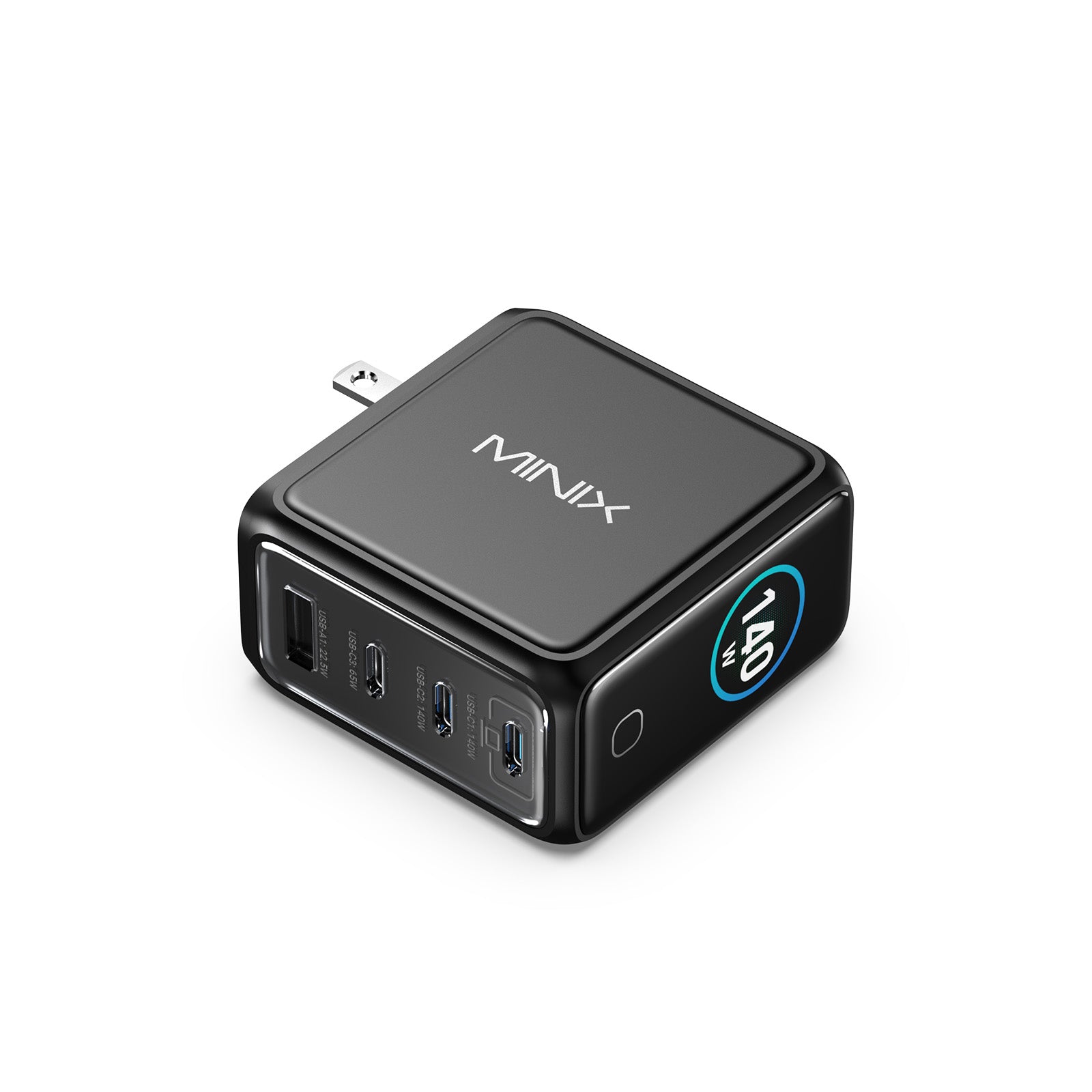 MINIX P140 Pro 140W 4-Port LED GaN Wall Charger