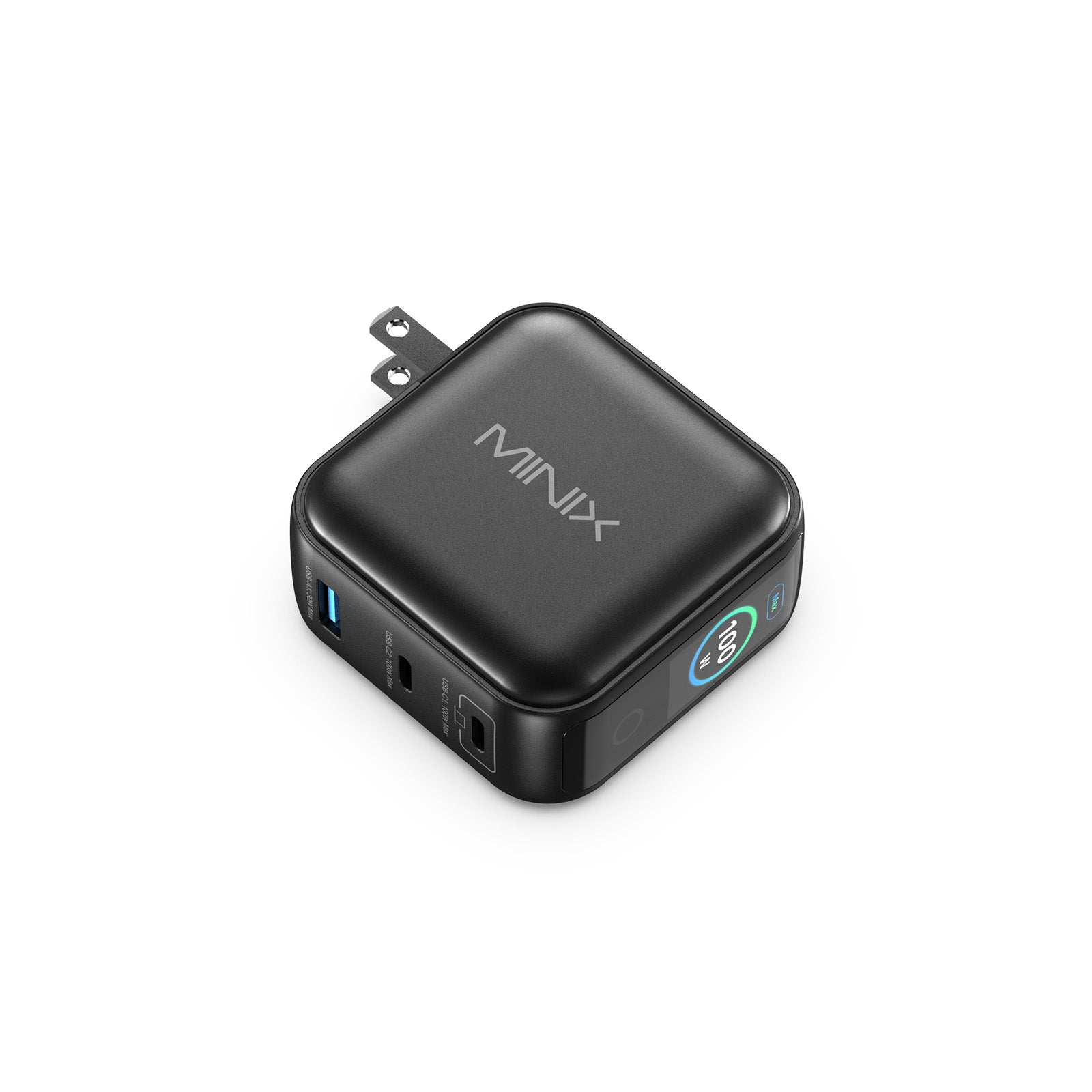 MINIX P3 Pro 100W 3-Port LED GaN Wall Charger