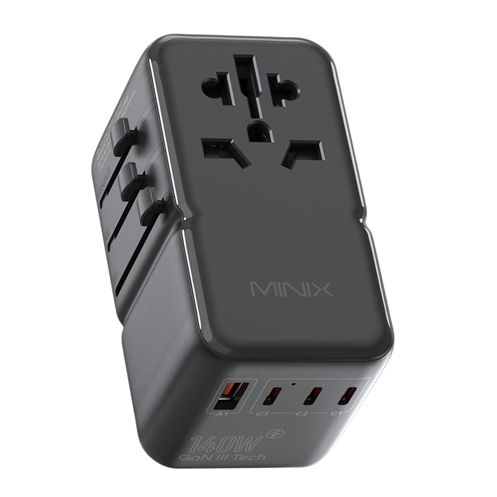 MINIX TP140 GaN-III 140W ユニバーサルトラベルアダプター