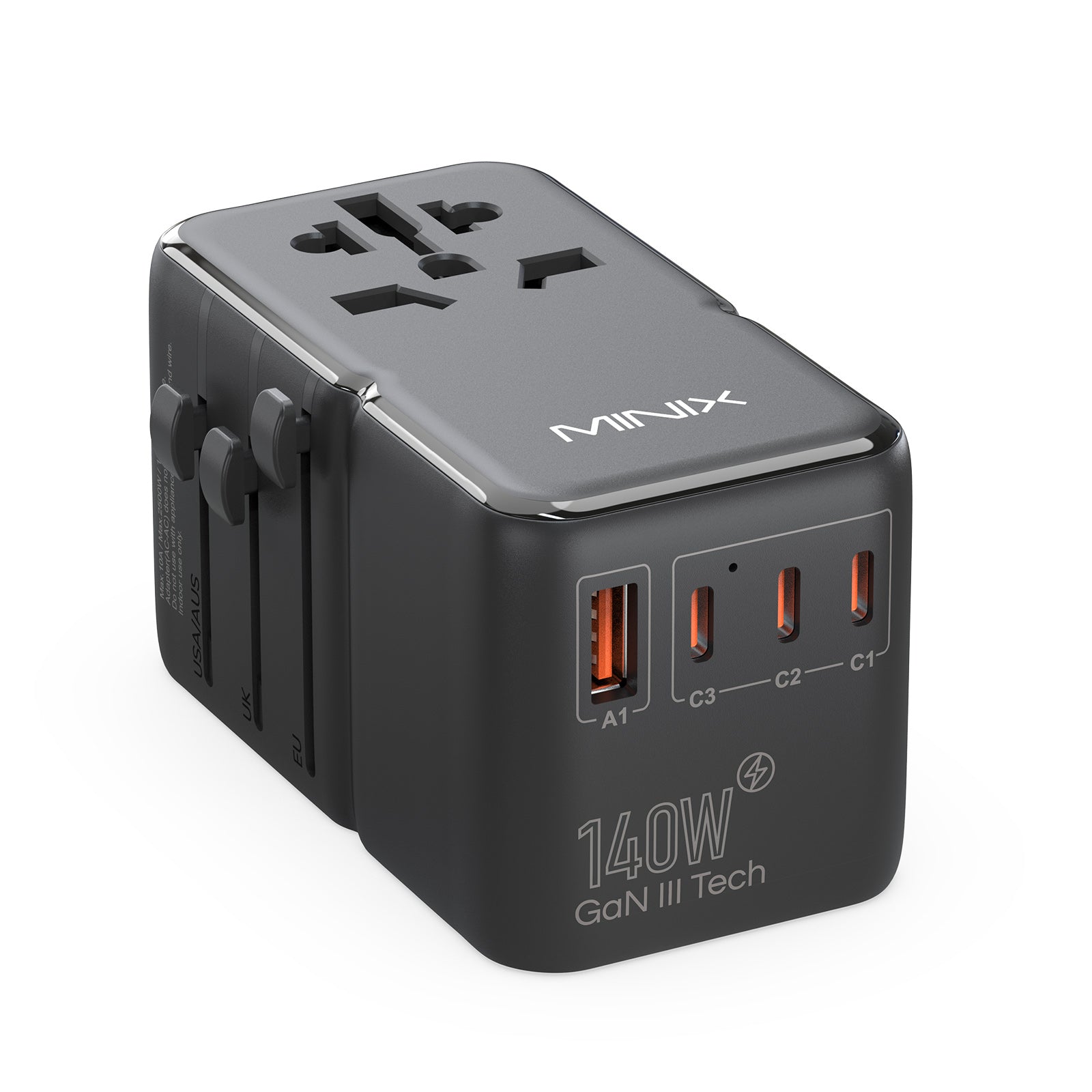 MINIX TP140 GaN-III 140W ユニバーサルトラベルアダプター