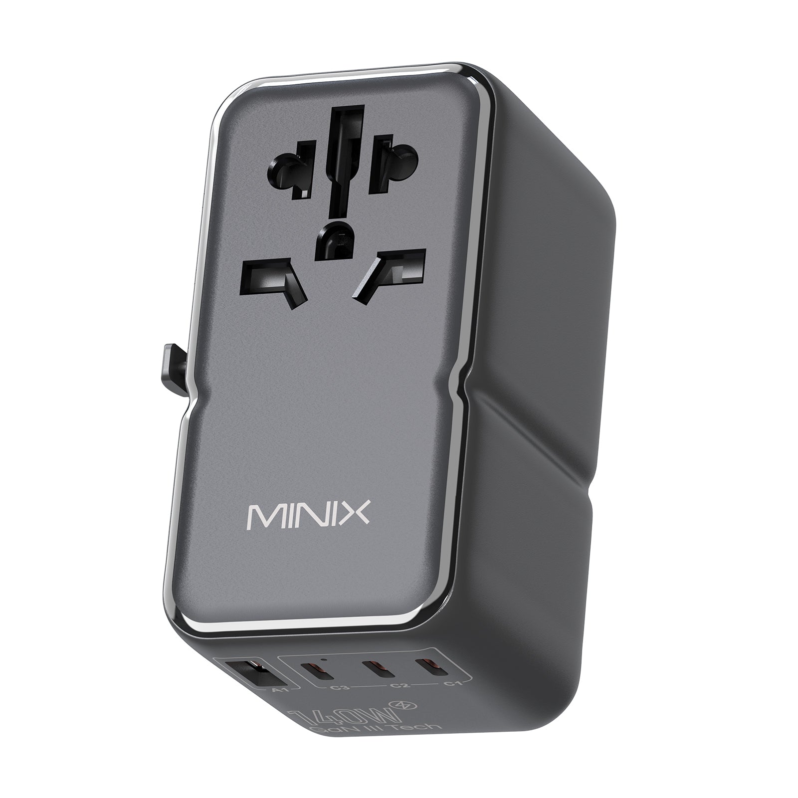 Adaptateur de voyage universel MINIX TP140 GaN-III 140 W