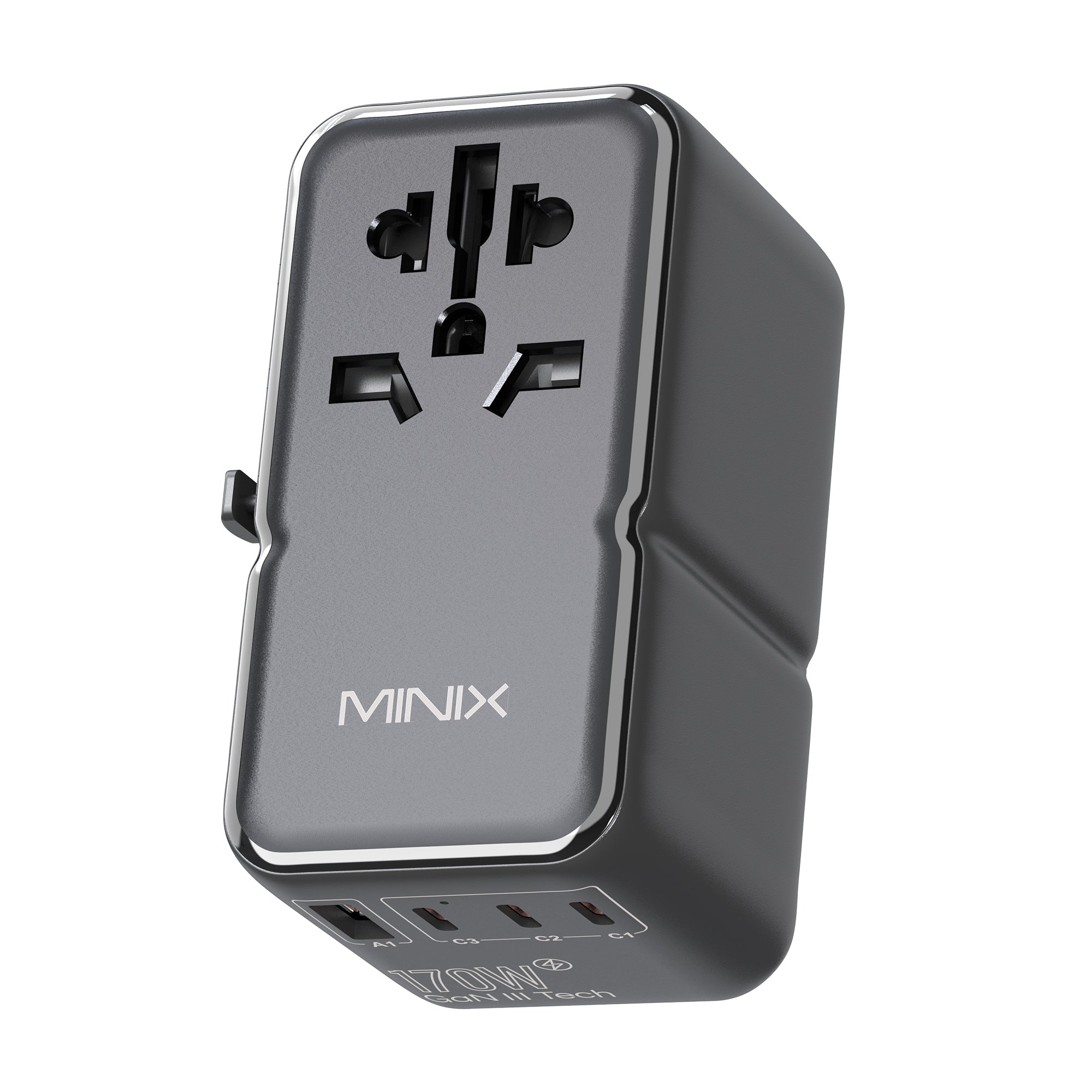 Adaptateur de voyage universel MINIX TP170 GaN-III 170 W