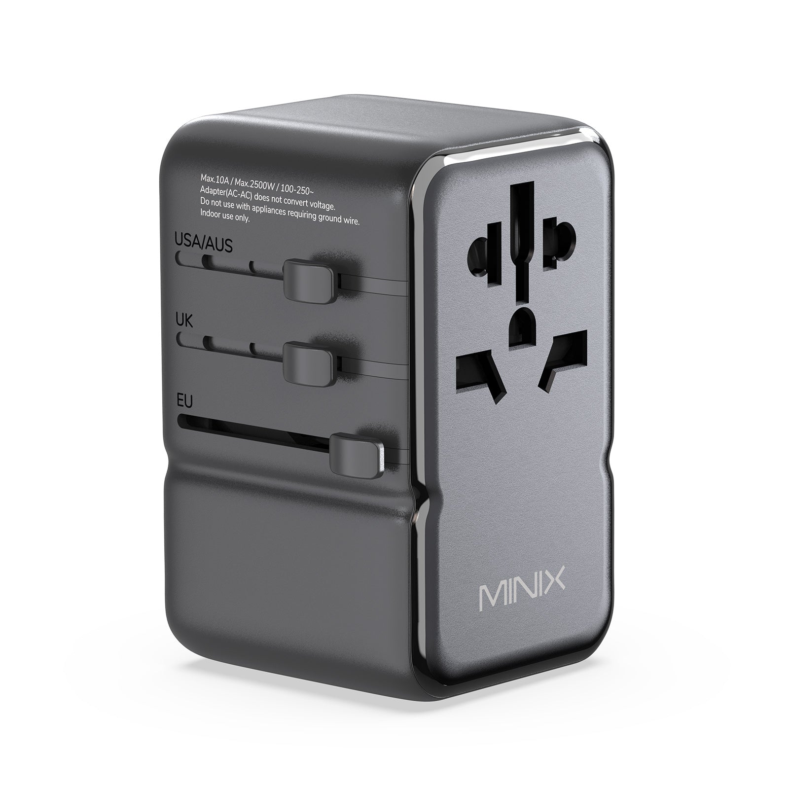 Adaptador de viaje universal MINIX TP85 GaN-III de 85 W