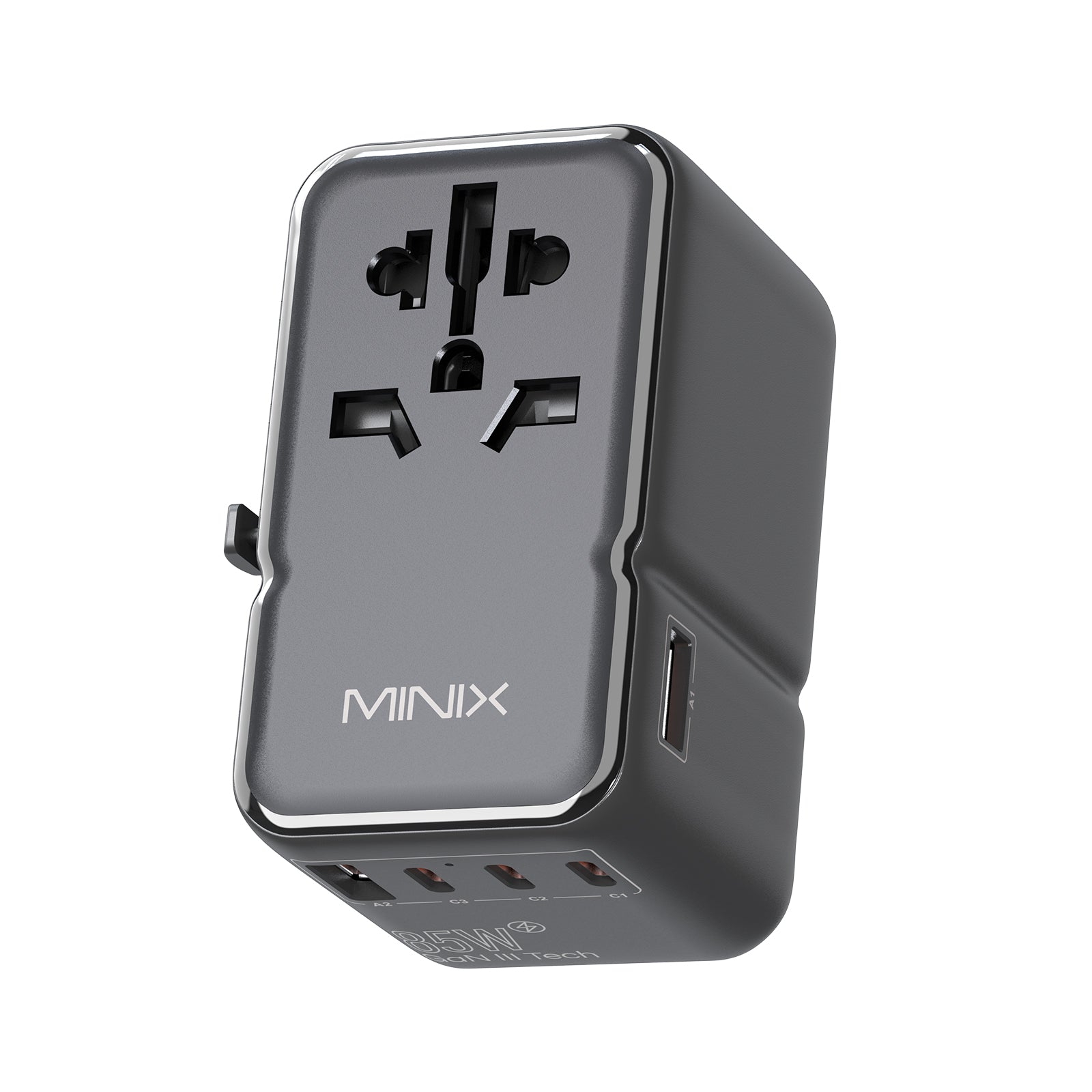 Adaptateur de voyage universel MINIX TP85 GaN-III 85 W