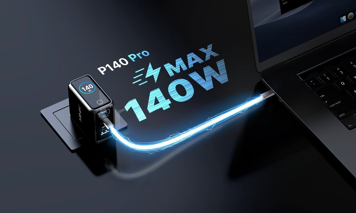 MINIX P140 Pro: The 140W 4-Port GaN Wall Charger That Finally Makes Charging Visible