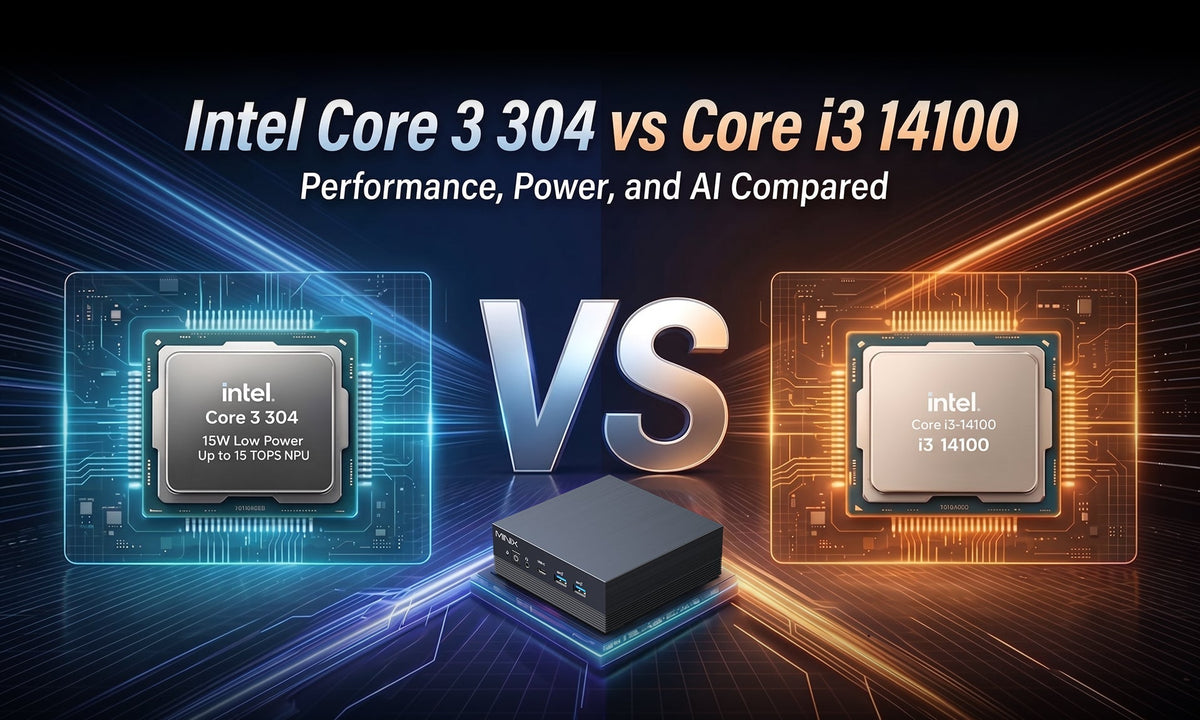 Intel Core 3 Processor 304 vs Core i3 Processor 14100: Performance, Power, and AI Comparison
