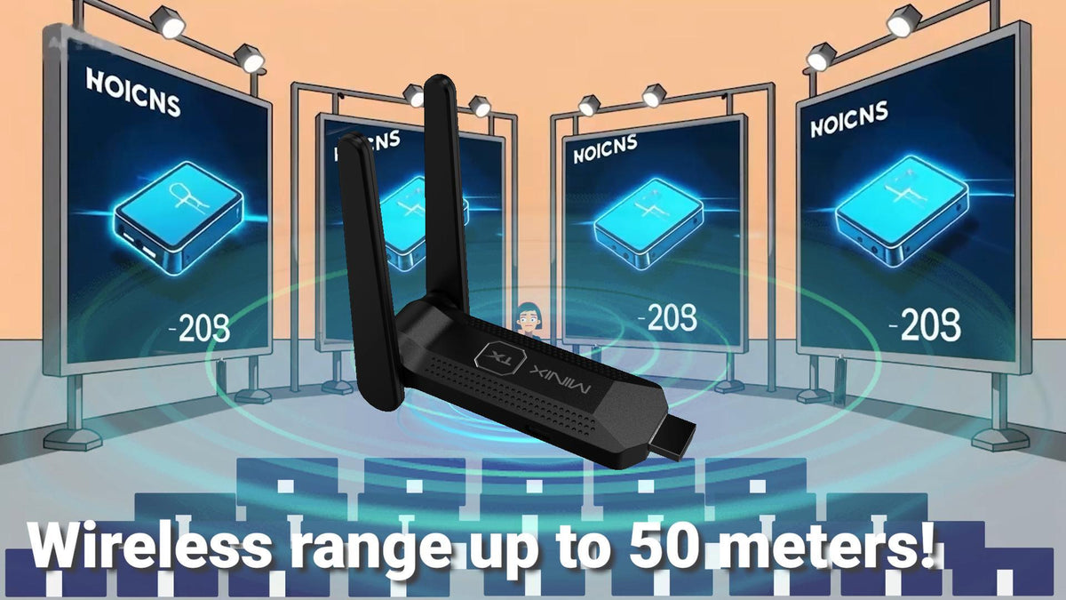 Minix B14 Wireless Display - 1TX to 4RX, 1080P, 164ft Range