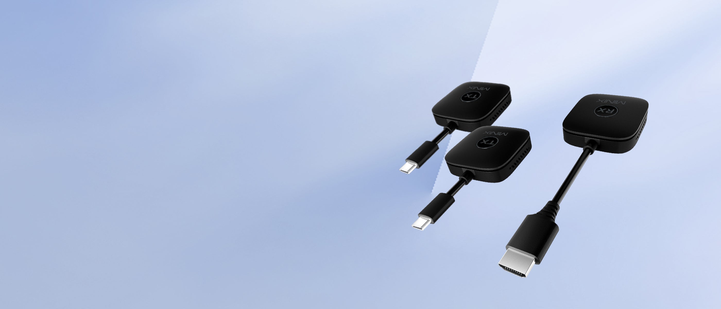 MINIX NEO B14 ワイヤレス HDMI 送受信機セット USB-C対応 Minix B14 Wireless Display - 1TX to 4RX, 1080P, 164ft Range