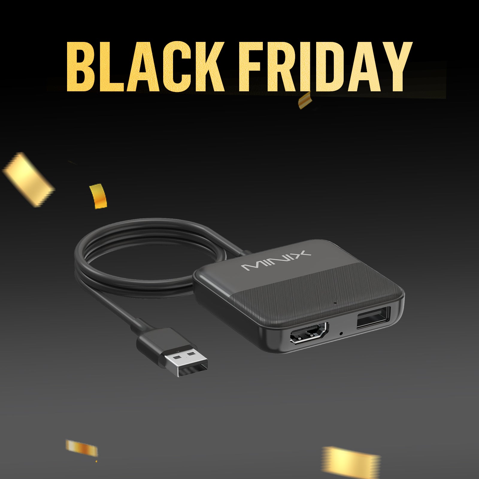 MINIX CA361 Plus 3-in-1 Media Hub Wireless CarPlay Adapter