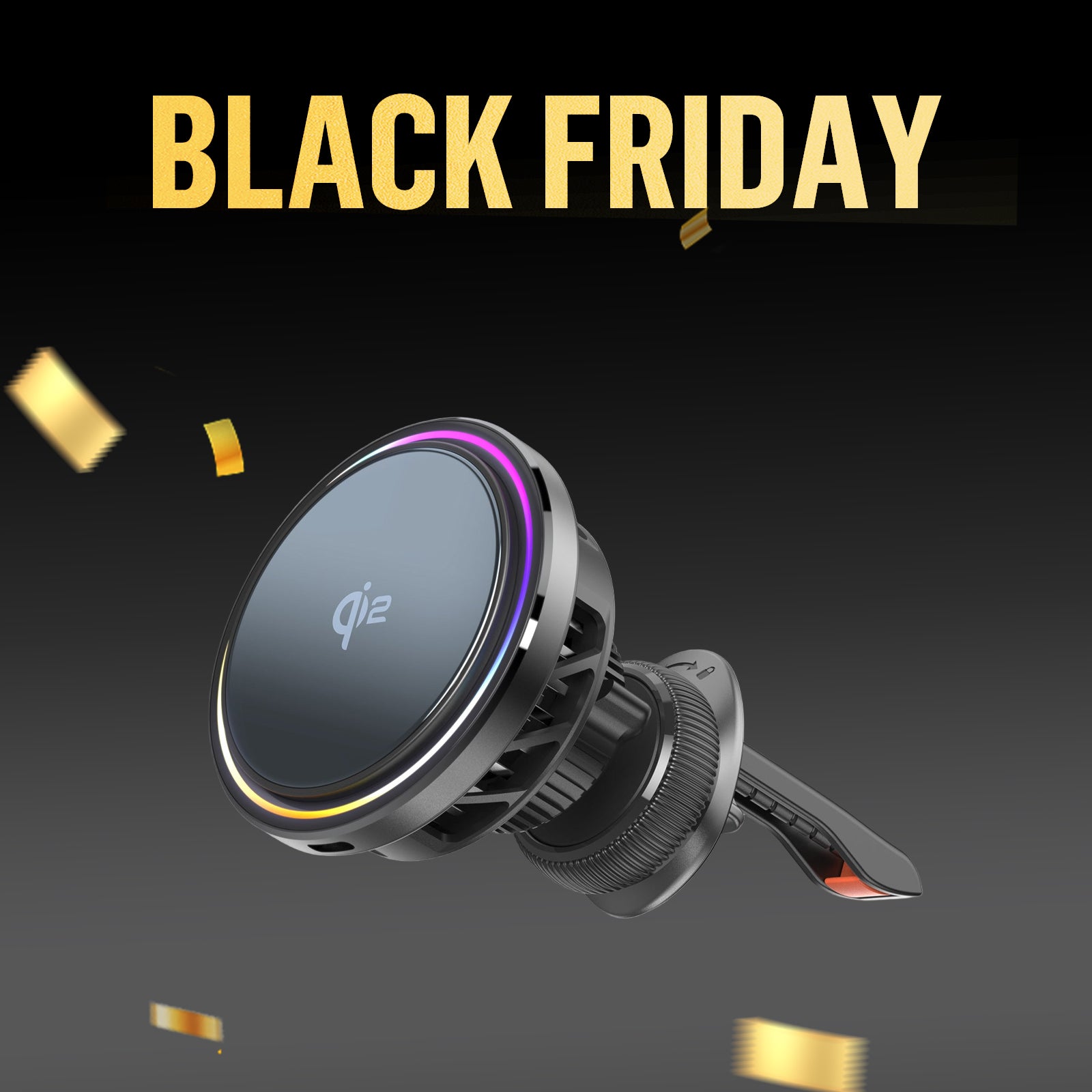 MINIX MCC01 Qi2 Magnetic Wireless Car Charger with Automatic Cooling Fan