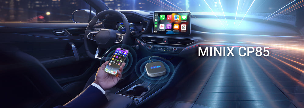 Minix CP85 CarPlay - Wireless Apple & Android Auto Adapter