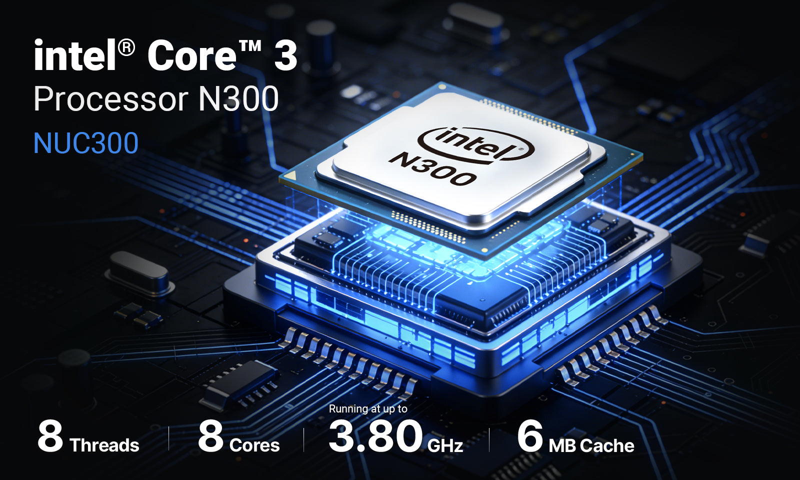 MINIX NUC300 Intel Core 3 N300 Mini PC