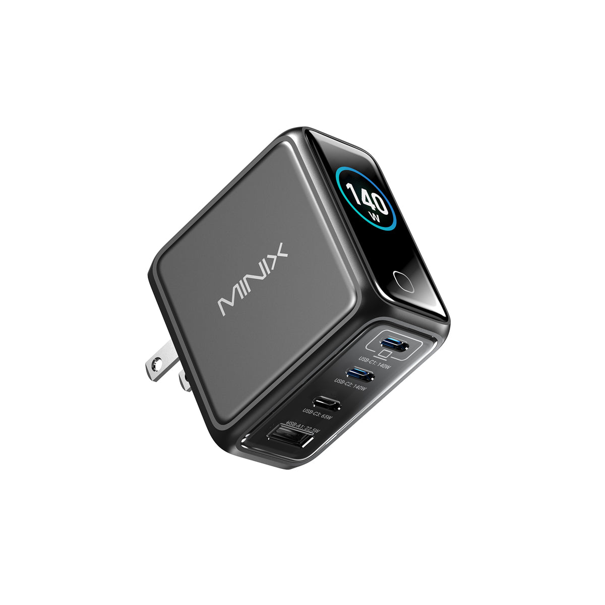 MINIX P140 Pro 140W GaN Wall Charger | 4-Port Fast Charger