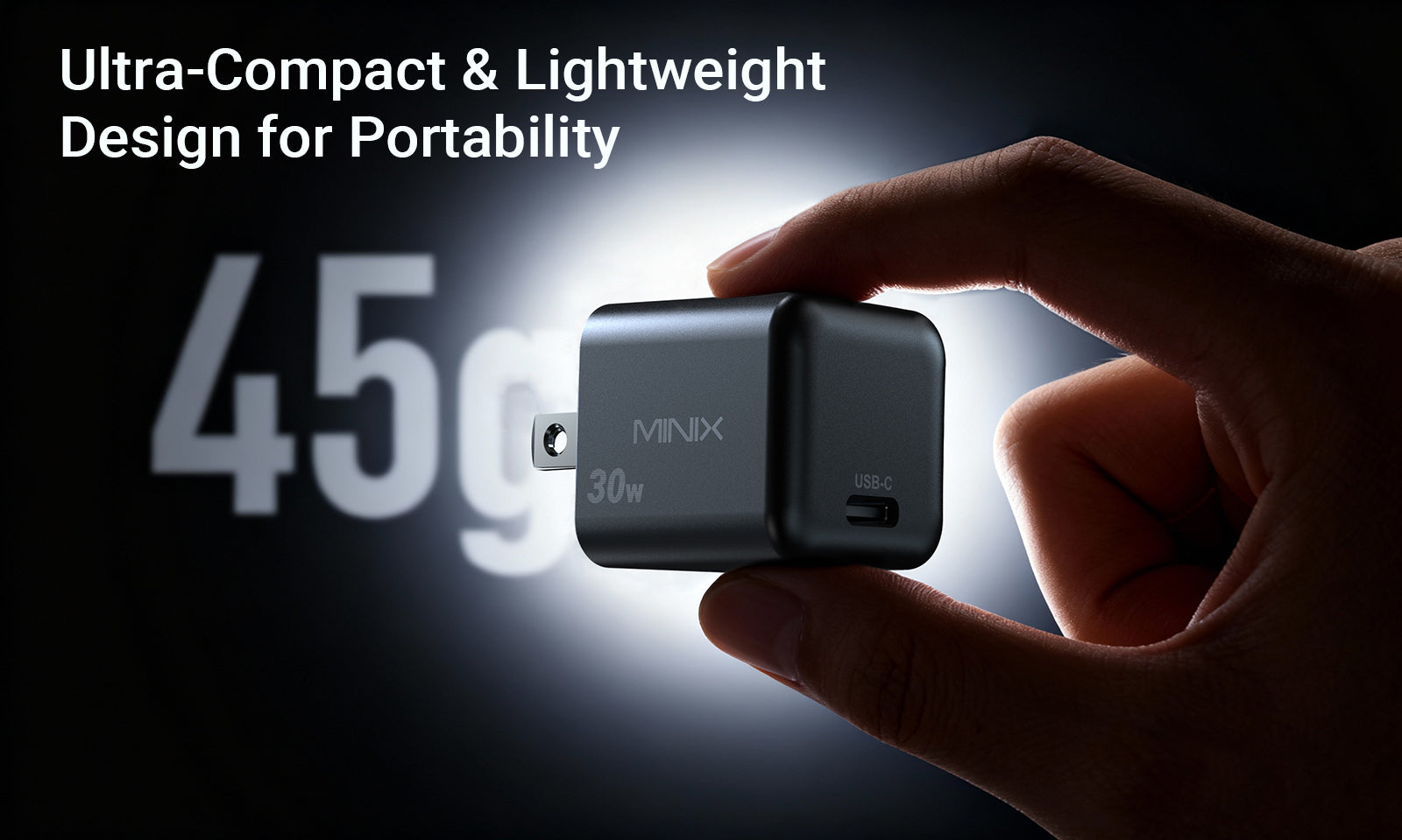MINIX P30 30W 1-Port USB-C GaN Charger
