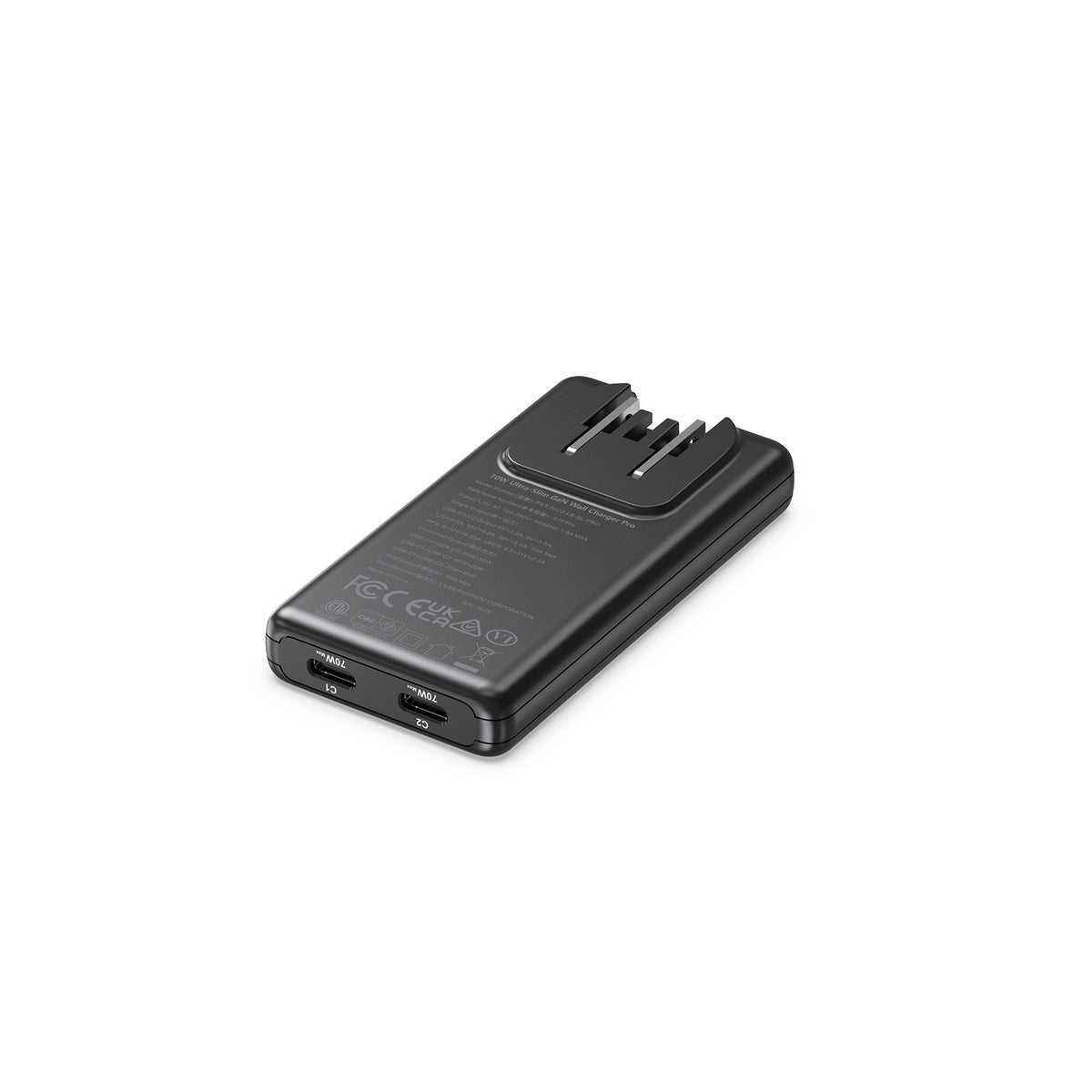 MINIX S70 Pro 70W 2-Port Ultra-Slim GaN Wall Charger