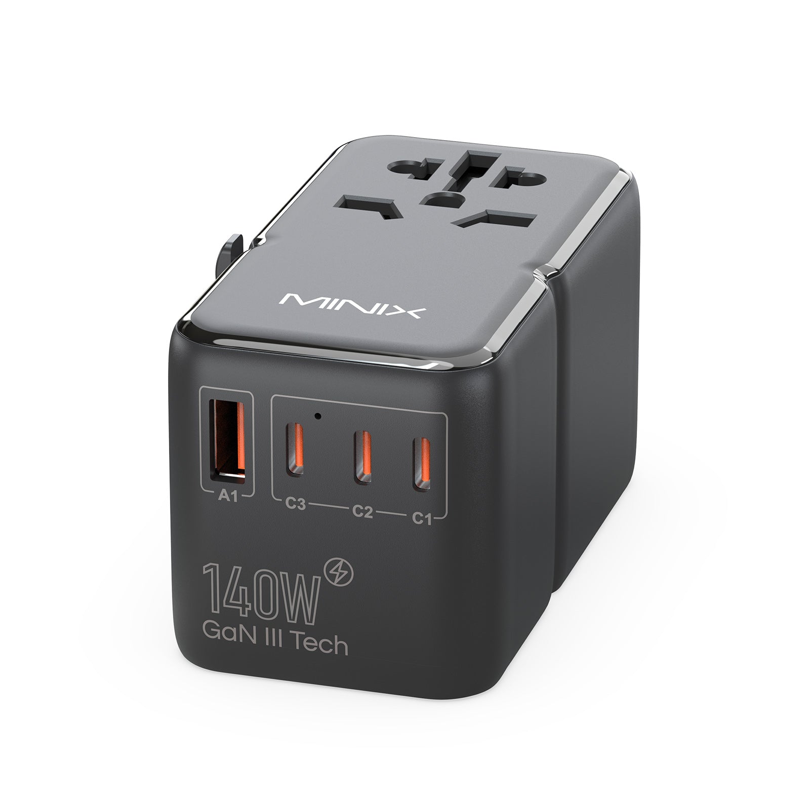 MINIX TP140 GaN-III 140W Universal Travel Adapter [US]