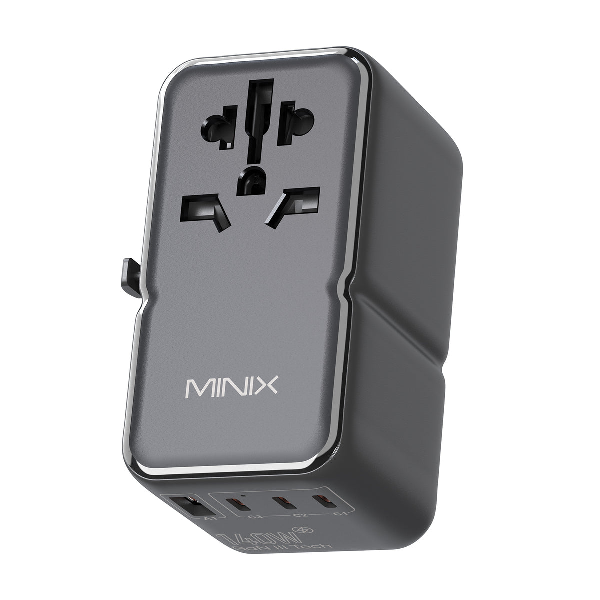 Minix TP140 GaN-III 140W Universal Travel Adapter - Fast Charging for ...