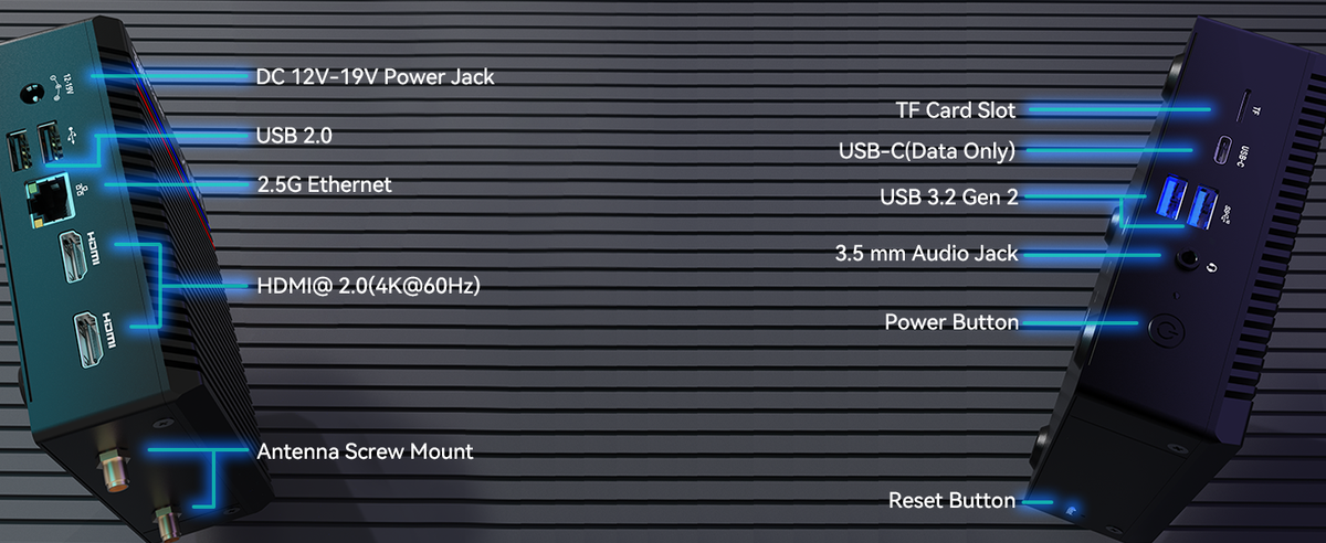 Minix Z150-0dB Fanless Mini PC - Intel N150, Win11 Pro