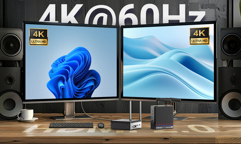 雙 4K@60Hz 顯示輸出