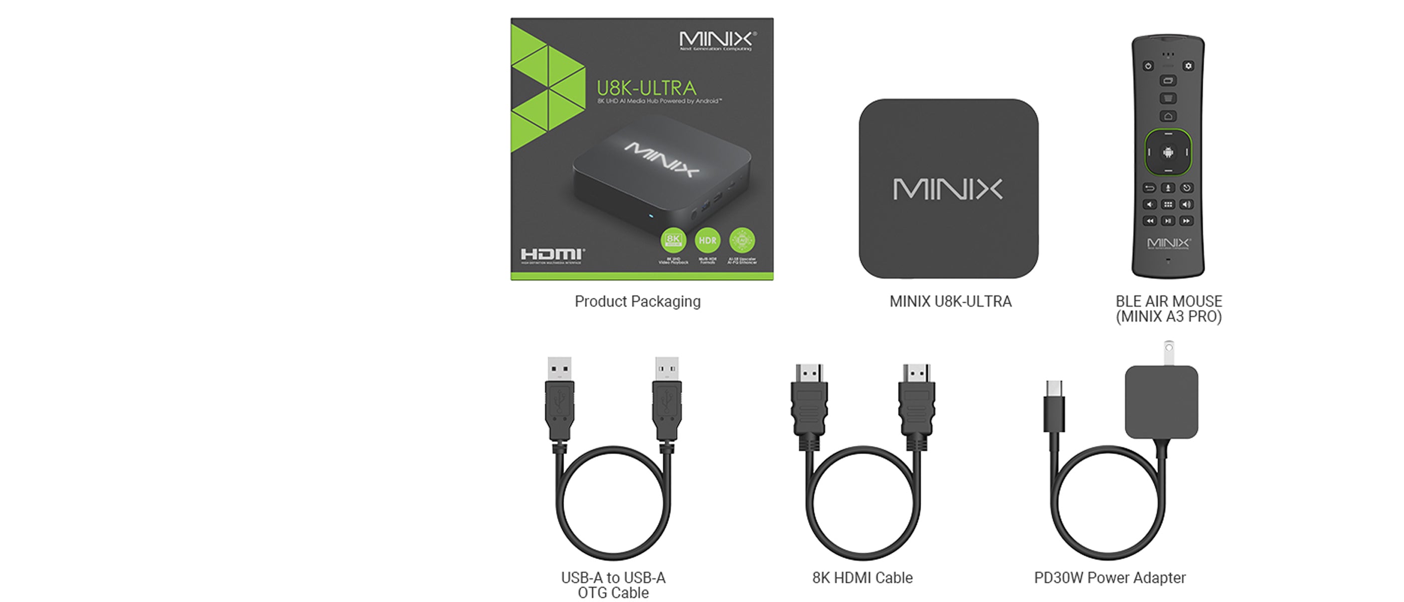 Minix U8K-ULTRA 8K Media Hub - Amlogic S928X-K, Dolby Vision